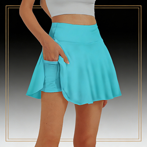 Oferta en Temu: Paquete de 4 faldas pantalón plisadas de cintura alta para mujer, con bolsillos, para tenis, golf, correr, uso diario informal - Product Image 4