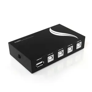 4 portlu ABCD manuel paylaşım ağı Ethernet RJ45 anahtar seçici kutusu