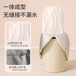 Beilian Foot <b>Bath</b> Tub Deep Portable <b>Foldable</b> With Knee Pads Beige Round Heat Preservation - Product Image 1