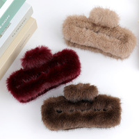 2025 vente chaude 13cm grandes pinces à cheveux griffe Style coréen hiver cheveux griffes grand mignon requin pince à cheveux femmes
