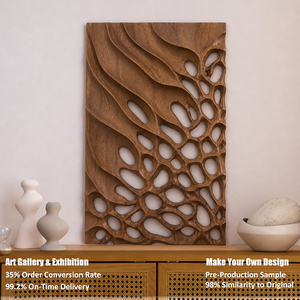 Decoración Moderna para el Hogar, Arte de Pared Abstracto Hecho a Mano, Obra de Arte en Técnica Mixta, Pintura Tallada en Madera, <span class=keywords><strong>Cuadros</strong></span> de Pared 3D - Product Image 2