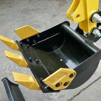 Mini-excavatrice sur chenilles Seahawk 3,5 tonnes avec moteur Kubota, godet en acier, haute efficacité, matériel de terrassement