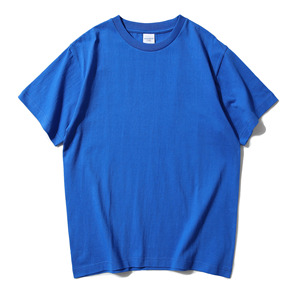 High Quality 240Gsm T shirt Custom Logo Casual Loose Fit T-shirt Custom Logo 100% Cotton Solid Color Heavy <b>Weight</b> Tshirt - Product Image 3