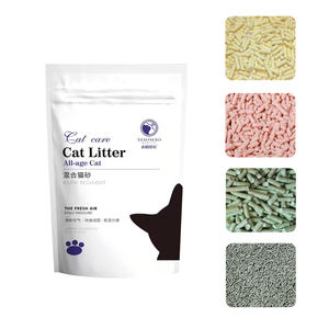 Litière pour chat usine personnalisée pas cher tofu tapioca café bentonite cristal silicone bambou charbon pin papier granulés litière pour chat - Product Image 5