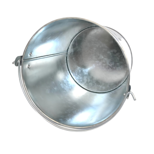 Cubo de Hielo de Metal Galvanizado Gris Claro con Logotipo Personalizado, con Asa Abatible, para Enfriar Bebidas, para Promoción de Marca - Product Image 4