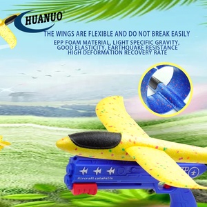 Çocuklar 2 uçuş modları LED köpük planör mancınık uçak 4 paket uçak başlatıcısı oyuncaklar hava uçağı - Product Image 5