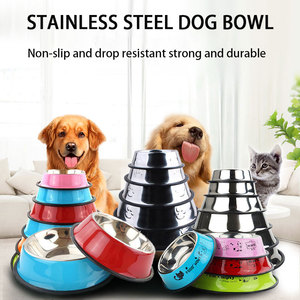 Luxo Personalizado Aço Inoxidável <span class=keywords><strong>Pet</strong></span> <span class=keywords><strong>Bowl</strong></span> Bottom Antiderrapante Dog Alimentador Tigelas Resistente Personalizado <span class=keywords><strong>Pet</strong></span> Bowls & Alimentadores - Product Image 6