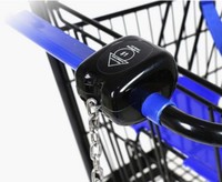 Quantité minimale de commande 100 pièces L102 serrure à monnaie en alliage de zinc pour le caddie de supermarché du Canada casier de caddie avec 1 équipement de service CAD