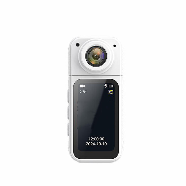 2.7K Thumb Camera 1.47 Inch HD Screen 180° Rotate Sports Cycling Recorder Magnetic Attraction Outdoor Pocket Action Camcorder
