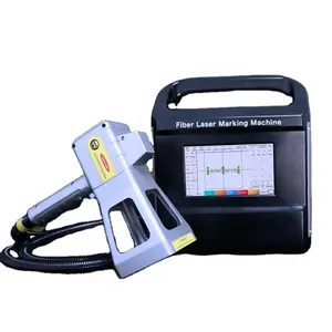 portable handheld 20w 30w 50w fiber laser marking engraving machine for plastic metal stainless steel laser printer