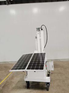 Système d'énergie solaire sur remorque avec LED et panneaux - Product Image 1