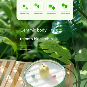 Fontaine à boire forêt chat en céramique fournitures pour animaux de compagnie circulation automatique de l'eau eau intelligente température constante eau vivante - Product Image 1