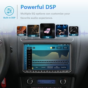 Nouveauté : Système de navigation automobile Android 64 Go avec écran QLED de 9 pouces, lecteur stéréo DSP numérique intégré pour <span class=keywords><strong>VW</strong></span>/Skoda/Seat - Product Image 3