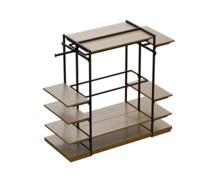 Estanterías de supermercado de doble cara de alta resistencia al por mayor de China, góndola reforzada con tapa final para tiendas minoristas - Product Image 5