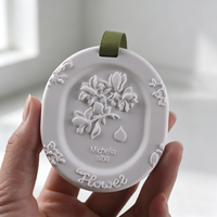 Diffuseur d'arômes suspendu Finru en céramique, fleur décorative, parfum d'intérieur longue durée, désodorisant pour armoire aux huiles essentielles