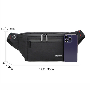 Fanny Pack Crossbody Heren Riem Tas Waterdichte Zakjes Voor Mobiele Telefoons Hardloop Heuptas - Product Image 3