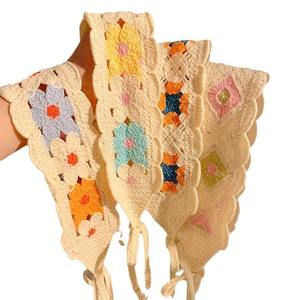 Verano Nuevos productos Pañuelo de estilo rural Bufanda triangular francesa Accesorio de diadema de dopamina junto al mar - Product Image 4