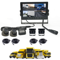 7 pouces IPS LCD Split moniteur TFT pare-brise bureau carte SD télécommande 4G WIFI GPS caméra de recul Carplay camion aide à l'inversion