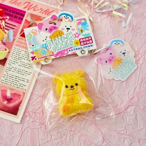 ของเล่นบีบขายส่ง เกรดอาหาร TPR ตุ๊กตาสัตว์ขนาดเล็ก หมีเวสต์ไฮแลนด์ไวท์เทอร์เรียร์ ของเล่นจี้ห้อย ของเล่นบีบแก้เครียด - Product Image 5
