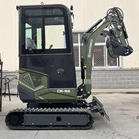 Livraison gratuite, mini-excavatrice compacte multifonction CARTIWELL, 1 tonne, 2 tonnes, 2,5 tonnes, excavatrice à vendre