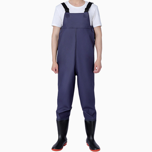 TOPIND Cuissardes en PVC de haute qualité avec bottes Matériel de pêche à la mouche imperméable - Product Image 3