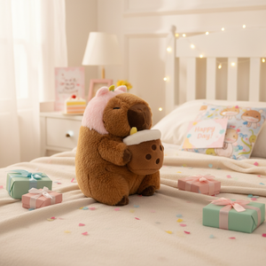 Peluche Anime Moderno Kawaii Unicorno Capibara da 9 Pollici, Super Morbido in Poliestere con Stampa Digitale, Prodotto in Cina, Regalo per Ogni Occasione - Product Image 3