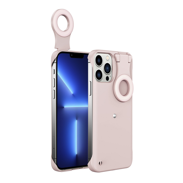 High Quality Ring Led Flash Light up Fill Lights Selfie Beauty Mobile Cell Phone Case Covers for iPhone 12 Pro 11 13 Pro Max