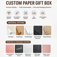 Caja de Regalo Plegable de Cartón con Logotipo Personalizado de Fábrica, Impresión UV, Caja de Regalo Magnética Plegable Negra para Ropa
