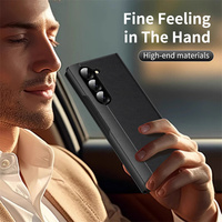 Funda Protectora de Cuero PU Resistente para Samsung Galaxy Z Fold 7/Fold 6/5, Protección Completa Contra Caídas, Antihuellas y Antideslizante