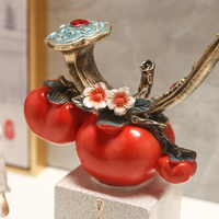 Gelukkige Olifant Dierenhars Gecustomizeerd Beeldje Creatief High-End Artistiek Sculptuur Kunst Collectible Feestdagen Huis Bedrijfsgeschenk