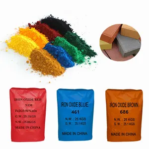 Factory Fe2O3 Pigment Iron Oxide Red Black Yellow Green Pigments for Concrete Cement Colorant