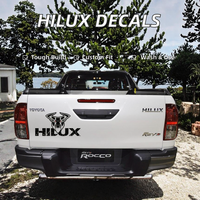 Autocollant de fenêtre personnalisable de luxe motif dessin animé Hilux, autocollants de hayon en PVC personnalisés, logo de carrosserie pour voitures et pick-up, réutilisable 1 an AIMAWIN