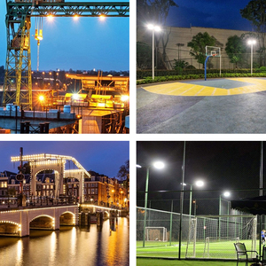 Đèn Pha <span class=keywords><strong>Led</strong></span> Ngoài Trời 100w200w300w400w500w đèn pha công suất cao ngoài trời không thấm nước vuông tòa án ánh sáng tại chỗ - Product Image 4