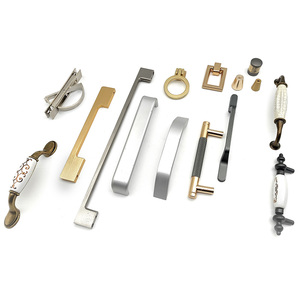 Light Luxury Brass Handle Cabinet <strong>Doors</strong> Cabinets Drawers Wardrobes <strong>French</strong> Universal <strong>Door</strong> Handles Furniture Hardware - Product Image 4