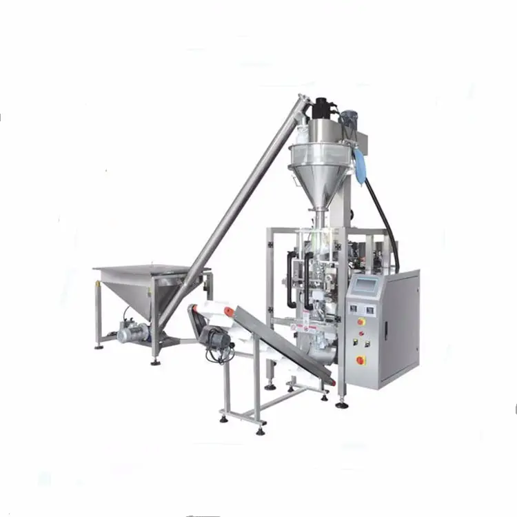 Harina/leche en polvo máquina de embalaje de forma Vertical llenar la máquina de sellado 1kg de harina bolsa máquina de embalaje