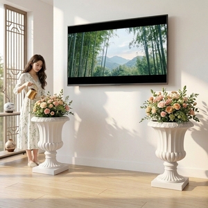 Pots et jardinières extra-larges <span class=keywords><strong>en</strong></span> résine de fibre de verre pour décoration extérieure et intérieure, jardin, maison, plantes, fleurs LWY2003-<span class=keywords><strong>XXL</strong></span> - Product Image 5
