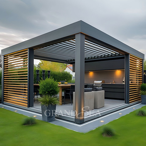 <span class=keywords><strong>Jardin</strong></span> en aluminium imperméable électrique de pavillon de pergola extérieur avec les portes coulissantes en verre - Product Image 6
