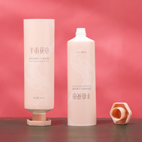 Tubes de crème pour les mains et lotion corporelle cosmétiques personnalisés rose et vert de 160 ml, emballage pour crème solaire avec bouchon à vis mignon