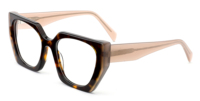 Nueva Colección UAN UAI 2026: Monturas Ópticas de Acetato Facetado en Capas, Superventas para Mujer (Alta Calidad, Diseño Extragrande)
