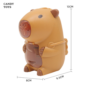 เครื่องจ่ายน้ำพลาสติกพร้อมลูกอมแข็งและเม็ดเจลลี่รูปการ์ตูนของ Plato - Product Image 1