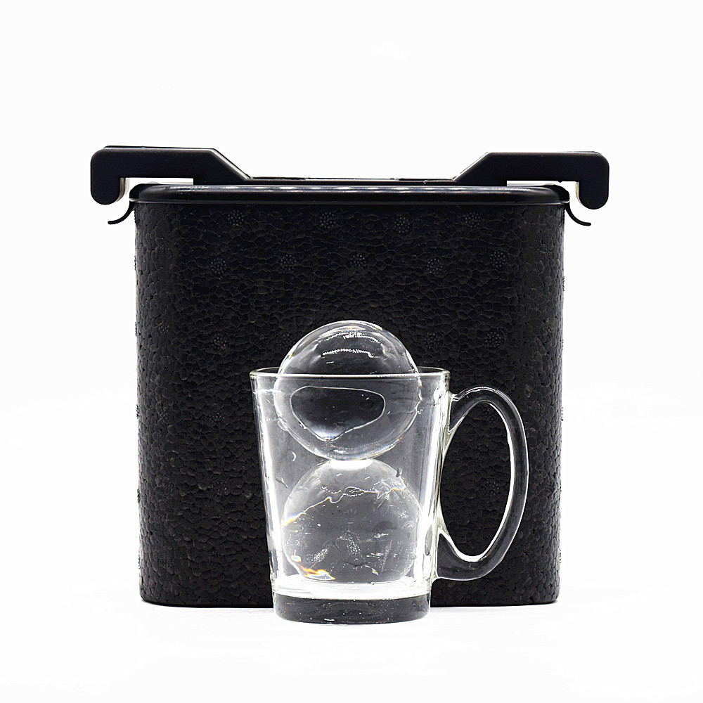 Moule à boule de glace transparent noir