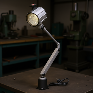 Lámpara LED Fervi para Máquinas Herramienta 12V 10W con Brazo Ajustable y Base de Montaje Hecha en Italia - Product Image 3