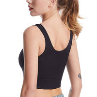 Offre Spéciale – Haut court tube rose uni personnalisé avec logo réfléchissant pour femme, idéal pour le fitness et la gym