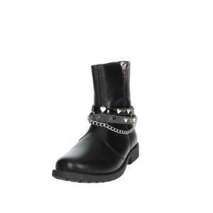 Botines de Tacón Bajo para Niña, Color Negro, Altura del Tacón 29 mm, Detalle de Cadena a la Moda - Product Image 6