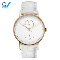 Montre de luxe minimaliste à Quartz, runnings, verre saphir, grand cadran, pour hommes