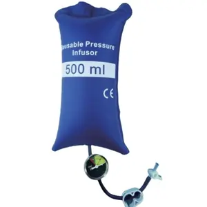 500ml Druck infusion beutel Wieder verwendbarer manueller Druck infusion beutel mit Druck anzeige
