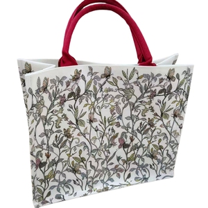 Sac d'épicerie en polyester et coton entièrement imprimé numériquement avec revêtement intérieur en PE - Product Image 2