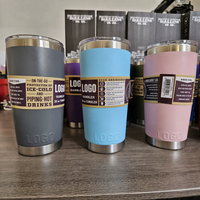 Meilleures ventes - Tasse isotherme à double paroi en acier inoxydable écologique de 20 oz, 30 oz et 10 oz avec couvercle à glissière magnétique