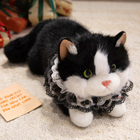 Peluche chat réaliste, style Kawaii, jouet pour machine à griffes, accessoire et décoration de fête