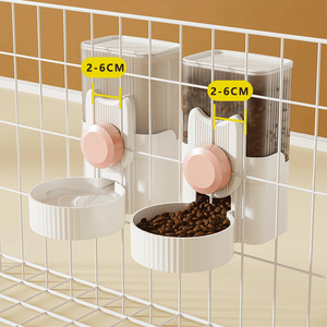 Automatic Double Bowl <strong>Pet</strong> Feeder Hanging Water Dispenser Drinking Water Bottle for Cats <strong>Dogs</strong> Cat Hanging <strong>Cage</strong> Water Food Supply - Product Image 1